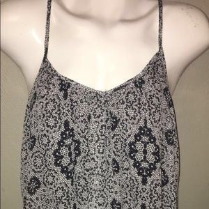 Black and white spaghetti strap dress